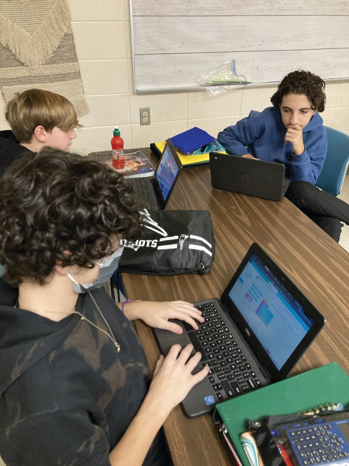 PRIZE WINNERS: Prior to Christmas break, Ferri Middle School students participated in the Hour of Code event.